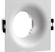 Τετράγωνο spot GU10 PC λευκό 86x41mm