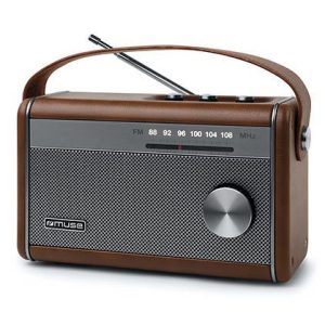 Ραδιόφωνο M-098BR MUSE Μπαταρίας-Ρεύματος με Bluetooth Καφέ