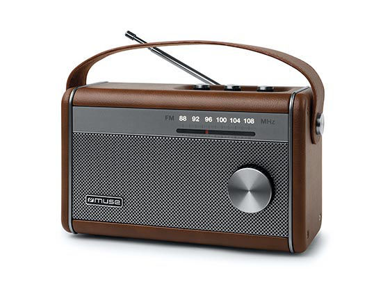Ραδιόφωνο M-098BR MUSE Μπαταρίας-Ρεύματος με Bluetooth Καφέ