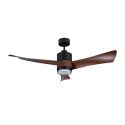 Ανεμιστήρας Οροφής PRCF-80663 PRIMO 54” 137εκ. DC Με Τηλεχειριστήριο 1 Φως LED Μαύρος με 3 καφέ φτερά