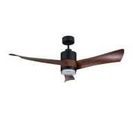 Ανεμιστήρας Οροφής PRCF-80663 PRIMO 54” 137εκ. DC Με Τηλεχειριστήριο 1 Φως LED Μαύρος με 3 καφέ φτερά