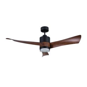 Ανεμιστήρας Οροφής PRCF-80663 PRIMO 54'' 137εκ. DC Με Τηλεχειριστήριο 1 Φως LED Μαύρος με 3 καφέ φτερά