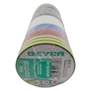 Μονωτική ταινία 10 ΤΜΧ PVC 0.13mm x 19mm x 20m πολύχρωμη