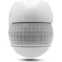 Επίτοιχος ανιχνευτής κίνησης IR 500W 220° 12m IP44 λευκός