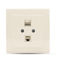 Μπέζ πρίζα δικτύου RJ45-CAT5-RJ11