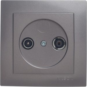 Ανθρακί πρίζα TV - Radio τερματική