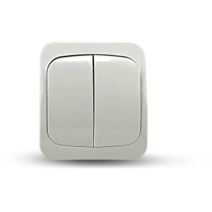 Επίτοιχος διακόπτης Κ/Ρ IP44 γκρι