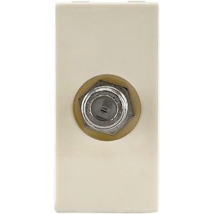 Πρίζα SAT 1 θέσης Ιβουάρ 5MΗz - 2400ΜΗz Θ/Θ 0db