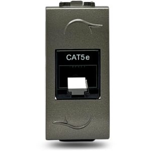 Μηχανισμός πρίζας Η/Υ RJ45 σατινέ