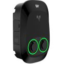 2*11kW Nano Series Black Type 2 Socket, Wi-Fi (2.4GHz) + Ethernet + 4G + Βluetooth + RFID + APP, OCPP 1.6 Json 2 RCDs and 2 Meters MID