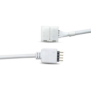 Μούφα θηλυκή για ταινία LED 10mm RGB λευκή