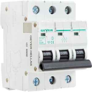 Αυτόματη ασφάλεια 3P C 20A 6kA