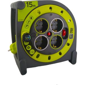 Μπαλαντέζα 15 μέτρων HO5VV-F 3G1,5mm γκρι / πράσινο