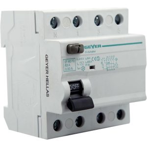 Ρελέ διαρροής 4P 63A 500mA Τύπος AC