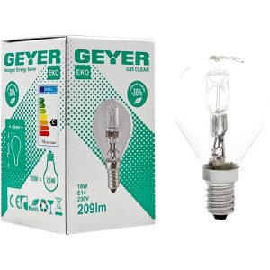 Λάμπα Αλογόνου Σφαιρική G45 18W E14 2700Κ 209lm