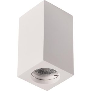 Γύψινο τετράγωνο spot οροφής 1xGU10 70x170mm