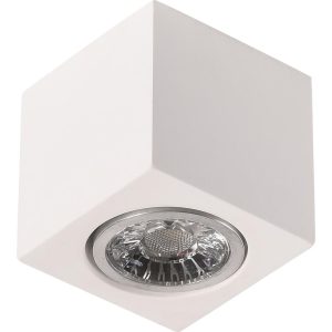 Γύψινο τετράγωνο spot οροφής 1xGU10 70x90mm