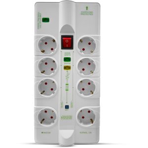 Πολύπριζο 8 θέσεων 1 USB 1 RJ45 1 RJ11 1 Coax.