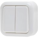 Διακόπτης 2πλός A/R λευκός IP20
