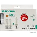 Λάμπα LED Κερί C35 4.5W E14 4000K 470lm 4+1 ΔΩΡΟ