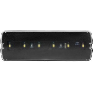 LED Φωτιστικό ασφαλείας 1W 6500K 100lm 239x80mm μαύρο