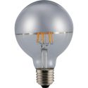 Λάμπα LED Αντεστραμμένου καθρέφτη ασημί G125  6W E27 2700K 480lm dim