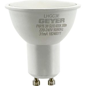 Λάμπα LED PAR16 3W GU10 4000K 250lm