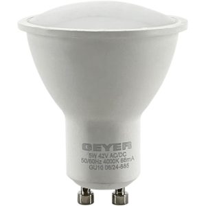 Λάμπα LED PAR16 5W GU10 4000K 400lm 42V AC/DC