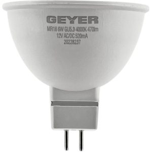 Λάμπα LED MR16 6W GU5.3 4000K 470lm 36°