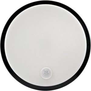 Φωτιστικό LED με αισθητήρα κίνησης 10W 4000K 1000lm IP65 μαύρο