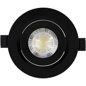 LED Spot χωνευτό GU10 7W 3000K/4000K/6500K 560lm IP20 μαύρο (switchable) PC/PMMA