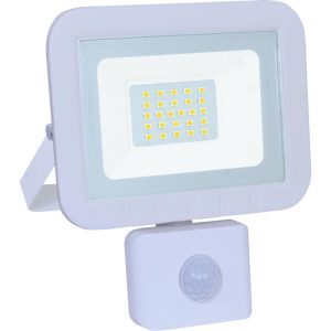 Προβολέας LED 20W 3000K 1700lm IP44 λευκός με αισθητήρα κίνησης