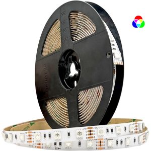 KIT Ταινίας LED 7W 12V RGB IP20 5m + Αντάπτορας με διακόπτη + Χειριστήριο IR 24Key
