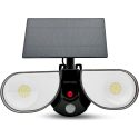 LED Ηλιακό Φωτιστικό Τοίχου Owl 8W 6500Κ 800lm IP65 μαύρος