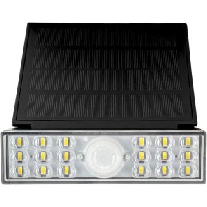 LED Ηλιακό Φωτιστικό Τοίχου Flexi 4W 6500Κ 600lm IP65 μαύρο