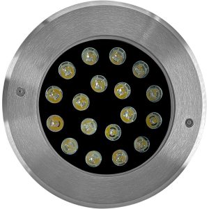 Φωτιστικό LED δαπέδου 18W 3000K 1000lm IP68 Φ175mm
