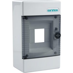 Πίνακας επίτοιxος Αίνος 1x4M διάφανη πόρτα IP40