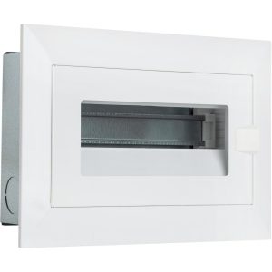 Πίνακας  χωνευτός Ηρακλής 1x12M διάφανη πόρτα IP30