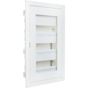 Πίνακας χωνευτός Όλυμπος 3x12M διάφανη πόρτα IP30