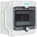 Πίνακας επίτοιxος VW 1x8M διάφανη πόρτα IP65