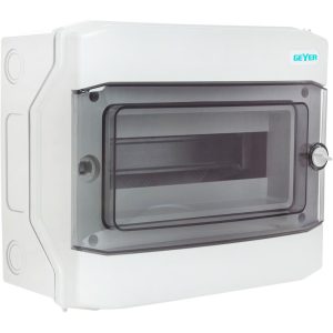 Πίνακας επίτοιxος VW 1x12M διάφανη πόρτα IP65