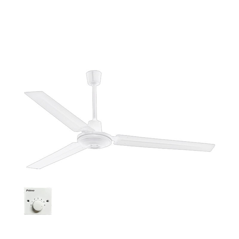 Ανεμιστήρας Οροφής PRCF-80637 Primo 56” 140εκ. Βιομηχ/κός 3 Φτερά Λευκός