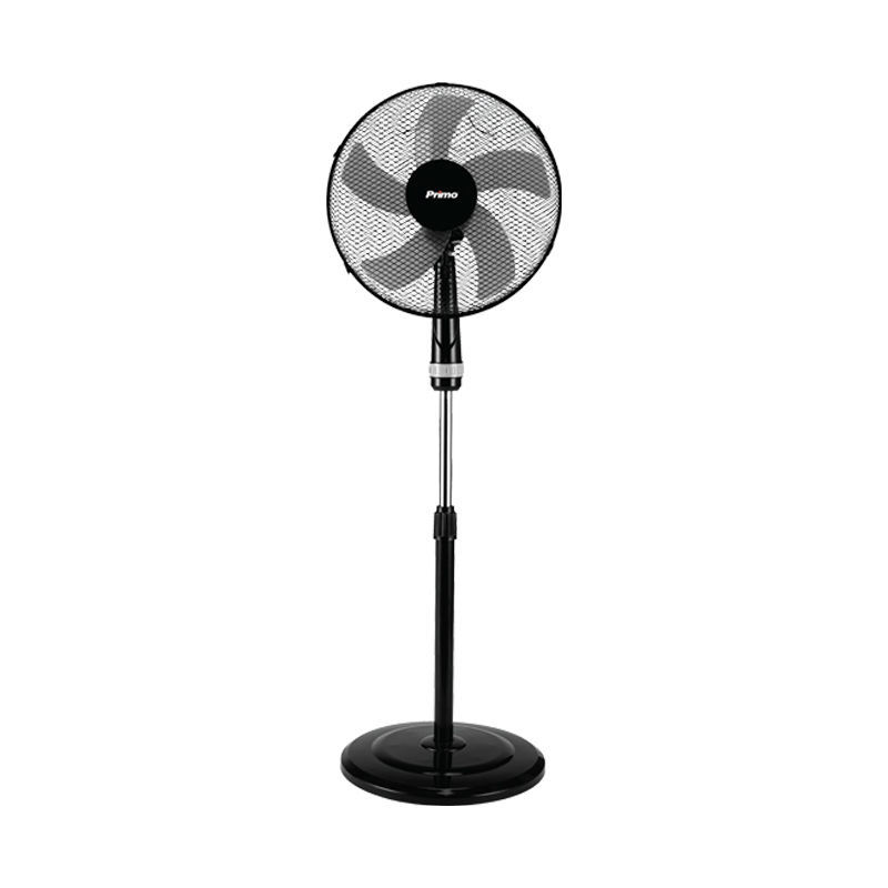 Ανεμιστήρας Ορθοστάτης 16” 40CM PRSF-80448 Primo Μαύρος-Γκρι 5Φτερά 50W