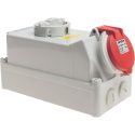 Ρευματοδότης επίτοιχος 4x32A 400V IP44