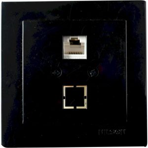Μαύρη πρίζα δικτύου CAT5 GEYER 24221044