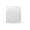 Επίτοιχος διακόπτης απλός IP44 λευκός GEYER 3611H