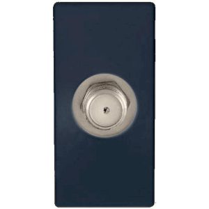Πρίζα SAT 1 θέσης Μαύρη 5MΗz - 2400ΜΗz Θ/Θ 0db