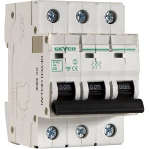 Αυτόματη ασφάλεια 3P C 6A 6kA