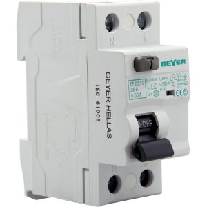 Ρελέ διαρροής 2P 25A 500mA Τύπος AC