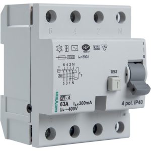 Ρελέ διαρροής 4P 63A 300mA Τύπος AC